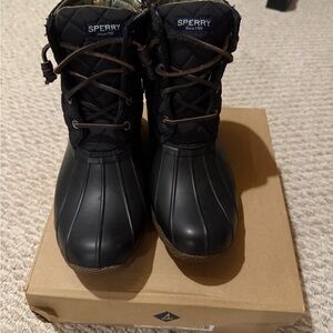 Sperry Black Waterproof Boots